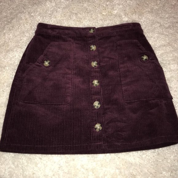 Purple Felt Skirt - Picture 1 of 3